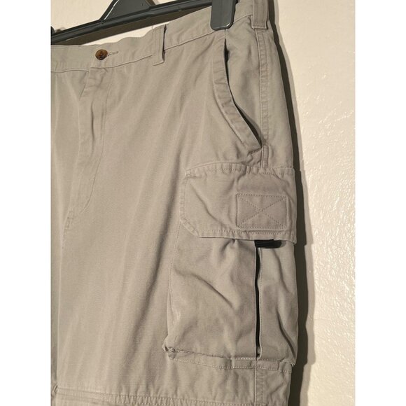 Cabelas Cargo Pants 38x32 Reg  Tan Extra Pockets Outdoors Comfort Convertible - Picture 10 of 16